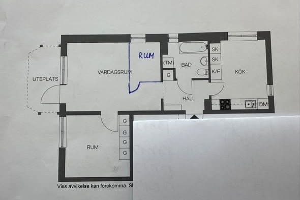 2 rok med uteplats i Västertorp