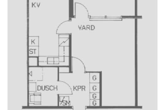Rymlig 1:a i Husby – allt ingår